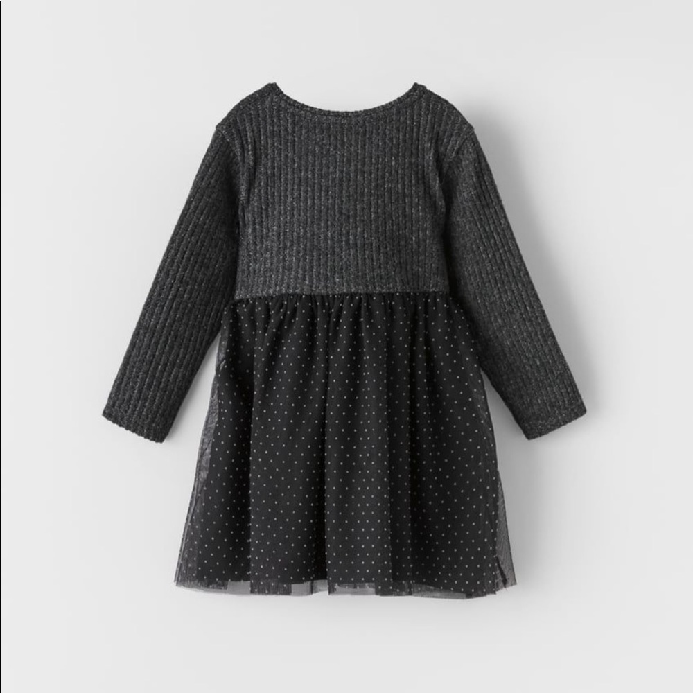 Zara baby girl black tulle dress - 18-24 months